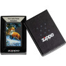 Zippo Linda Picken 48596, Black Matte — Fox in Snow